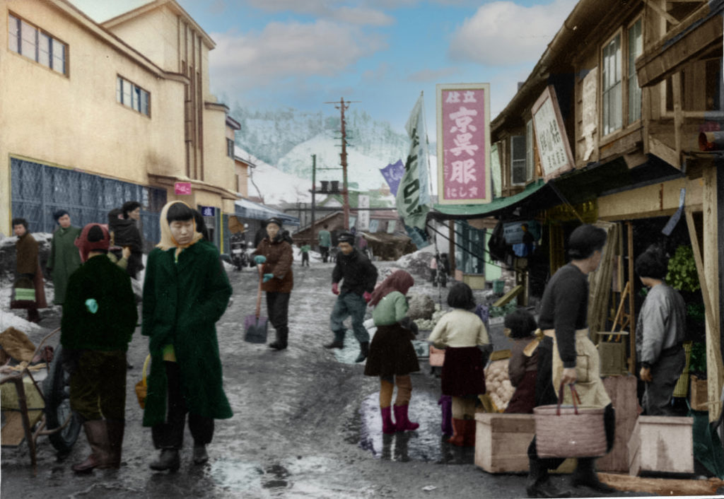 昭和30年　栄町の商店街