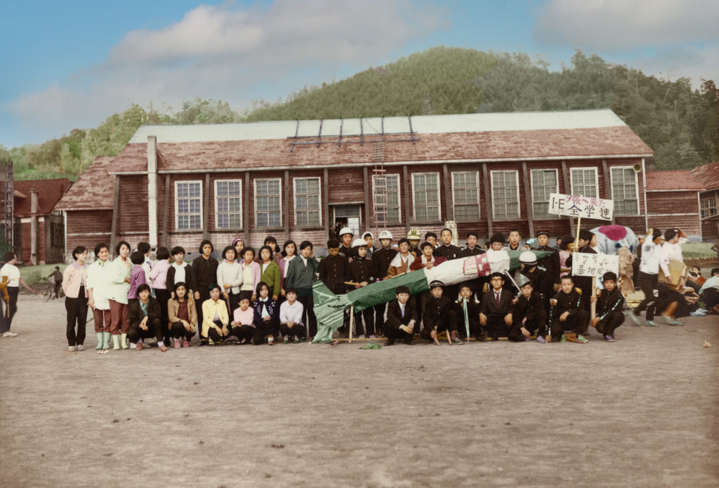 昭和43年　鹿島中学校文化祭　1年E組『夕張に来た全学連』