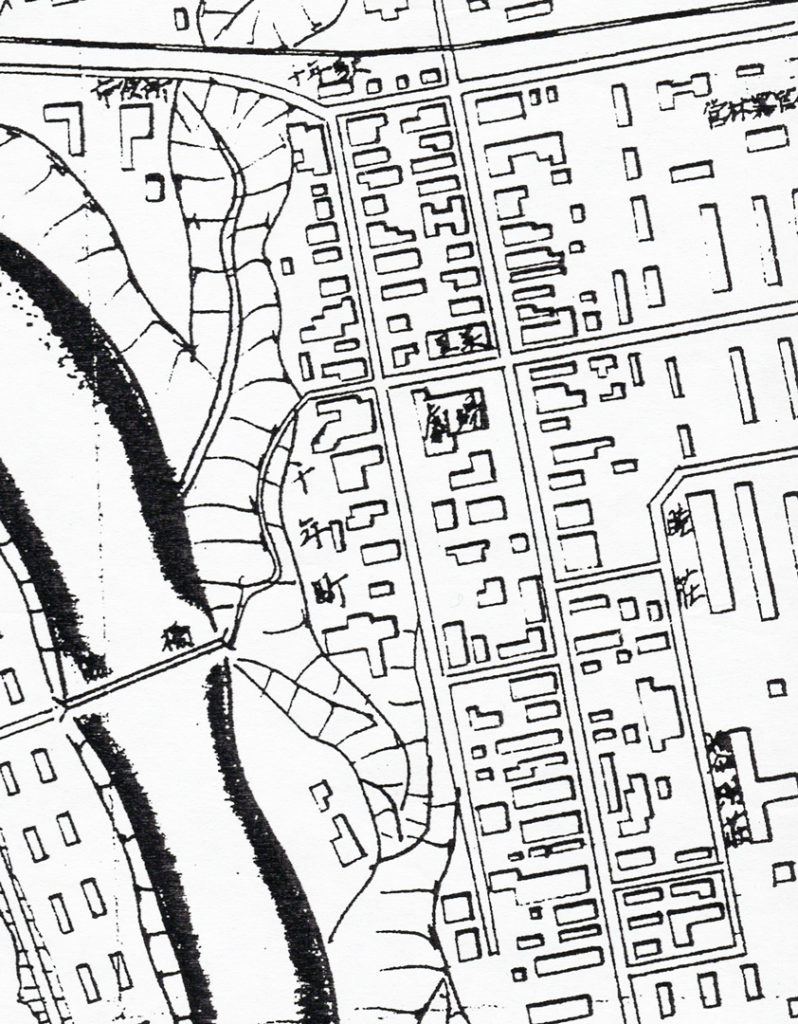 千年町市街地図（昭和33年）