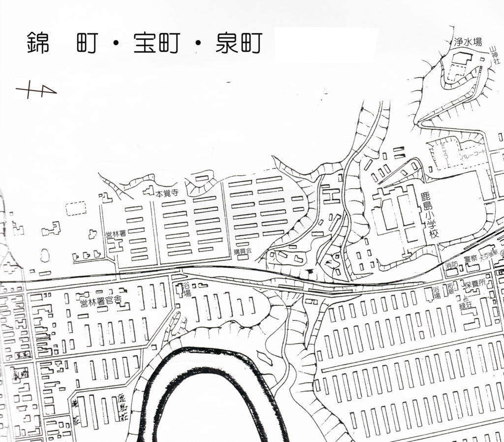 錦町・宝町・泉町　白地図