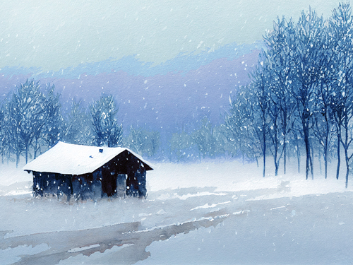 雪の中をこいで山小屋にたどり着く | 高橋正朝 #134