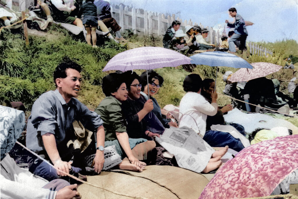 昭和30年代の運動会　応援風景（2）