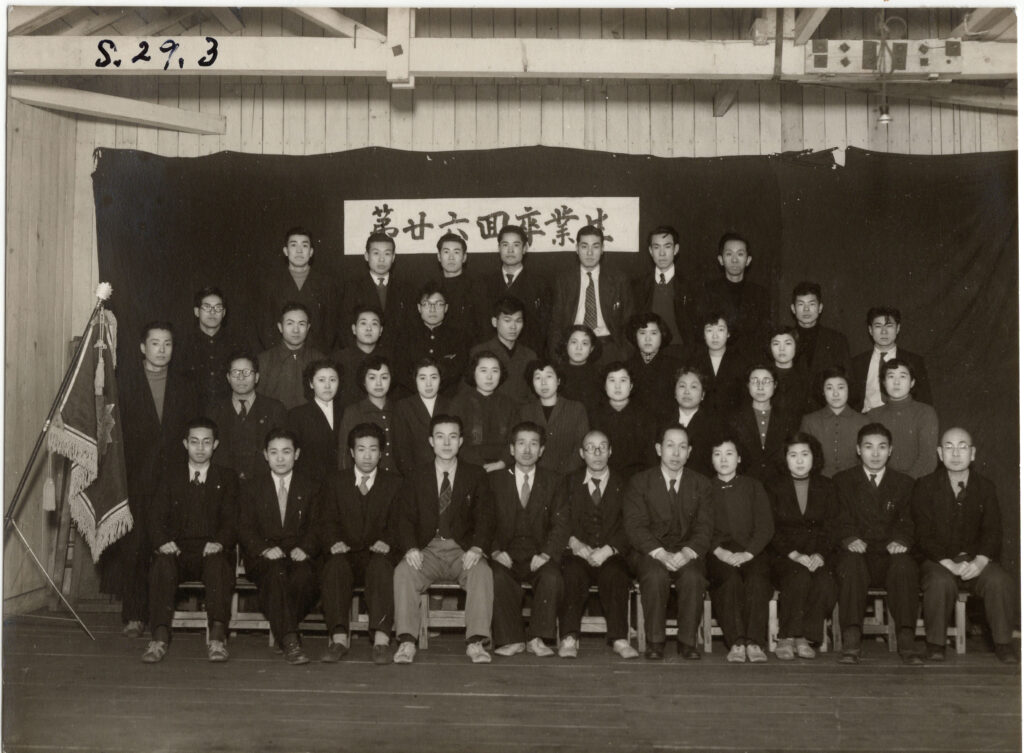 昭和29年（1954年）鹿島小学校　職員写真